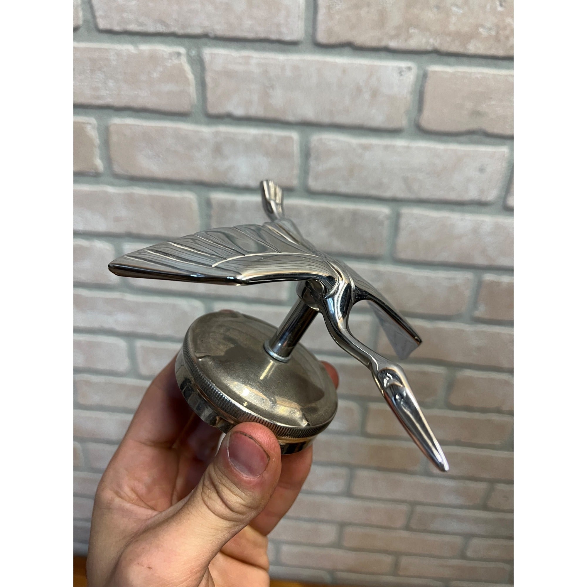 Vintage 1930s Hispano-Suiza Flying Stork Car Auto Hood Ornament Mascot British?