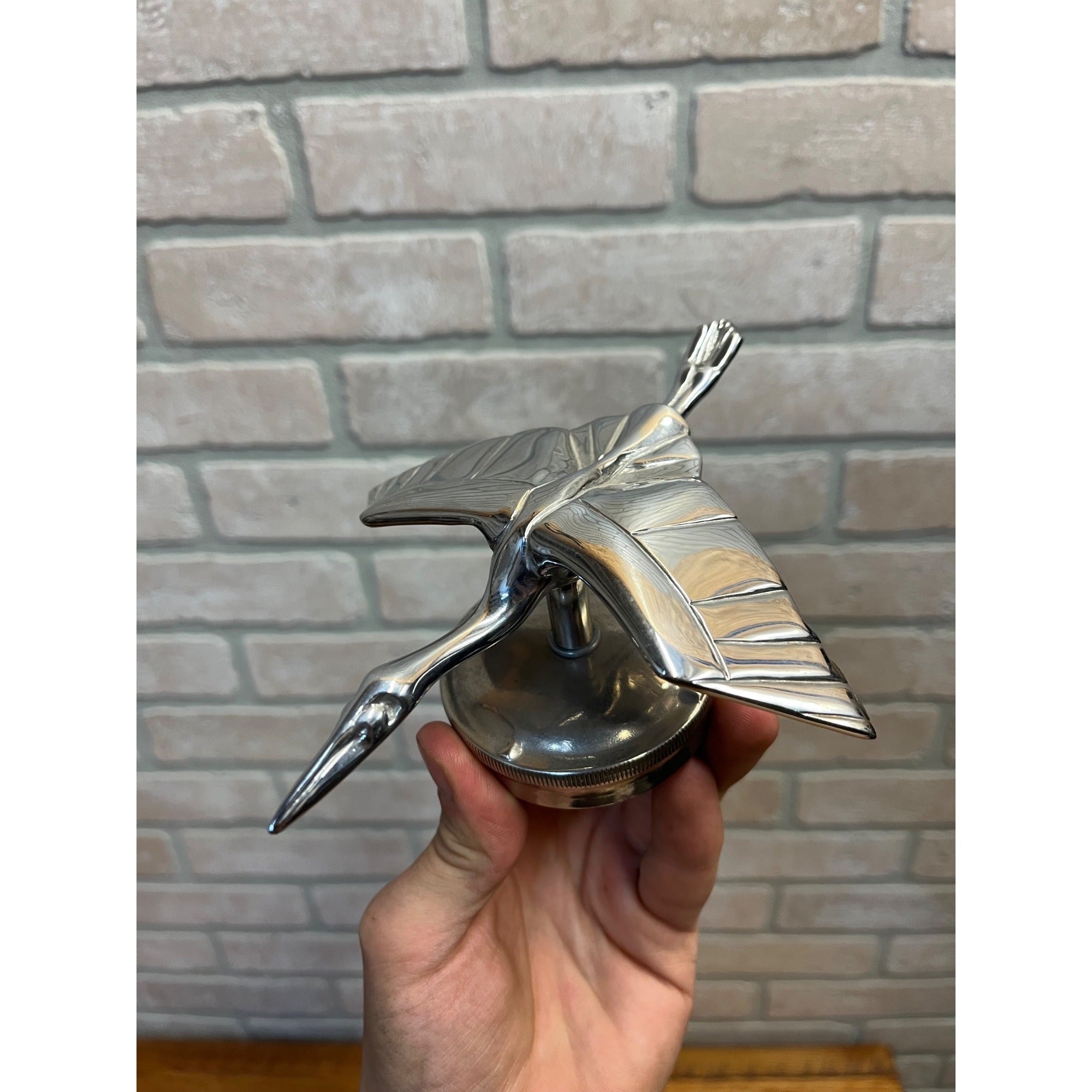 Vintage 1930s Hispano-Suiza Flying Stork Car Auto Hood Ornament Mascot British?