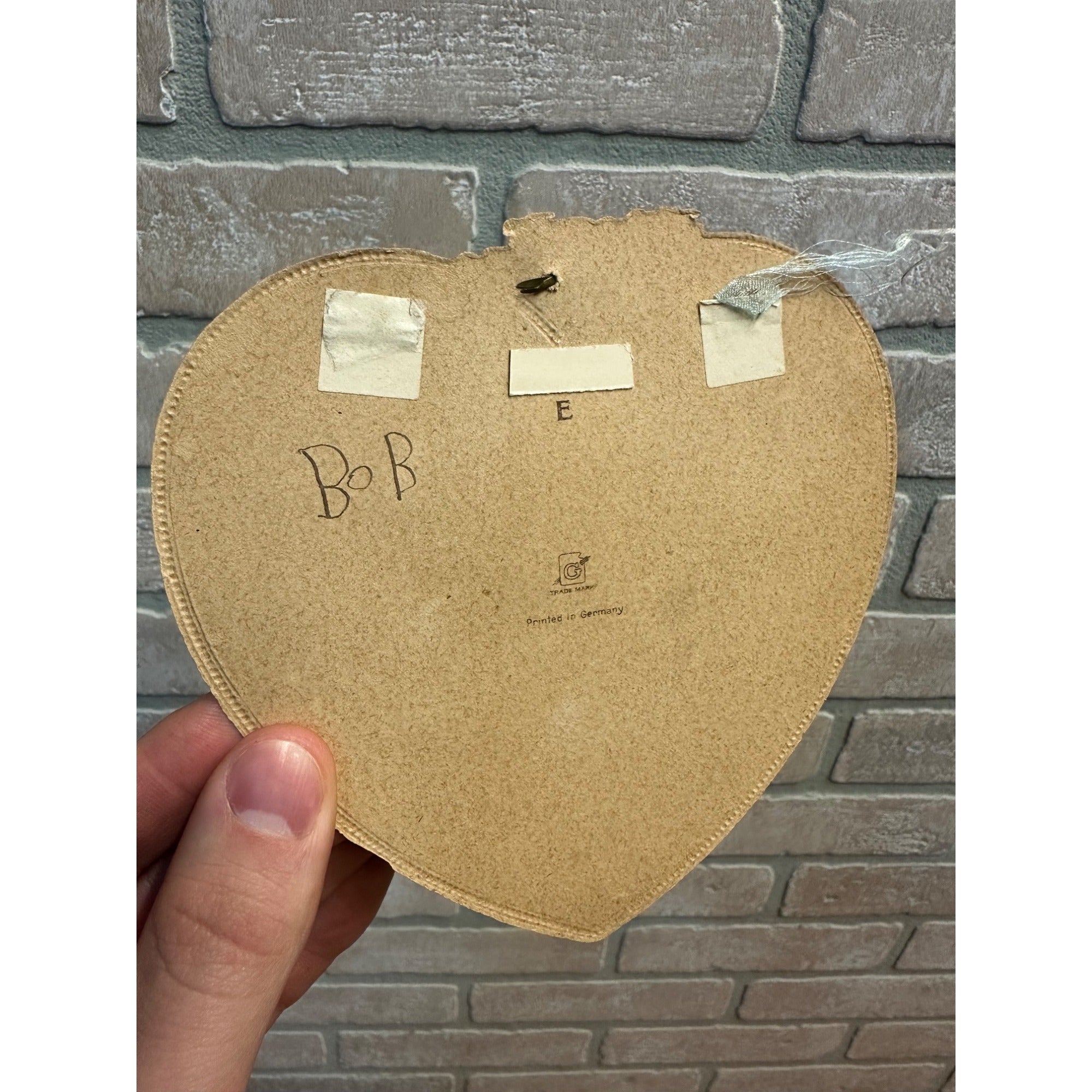 Antique c1920s Valentine Mechanical German Diecut Victorian Swing Rope Moves