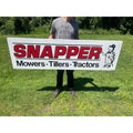 Vintage Snappers Mowers Tillers Tractors Embossed Metal Dealer Sign Advertising 70"x 20"