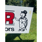 Vintage Snappers Mowers Tillers Tractors Embossed Metal Dealer Sign Advertising 70"x 20"