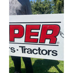 Vintage Snappers Mowers Tillers Tractors Embossed Metal Dealer Sign Advertising 70"x 20"