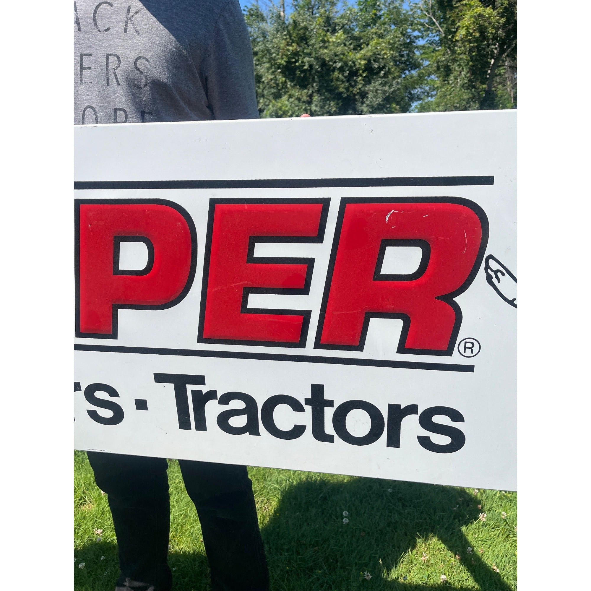 Vintage Snappers Mowers Tillers Tractors Embossed Metal Dealer Sign Advertising 70"x 20"