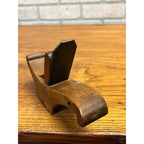 Antique c1880s Coachmakers Compass or Circular Wood Plane W/ Steel Sole