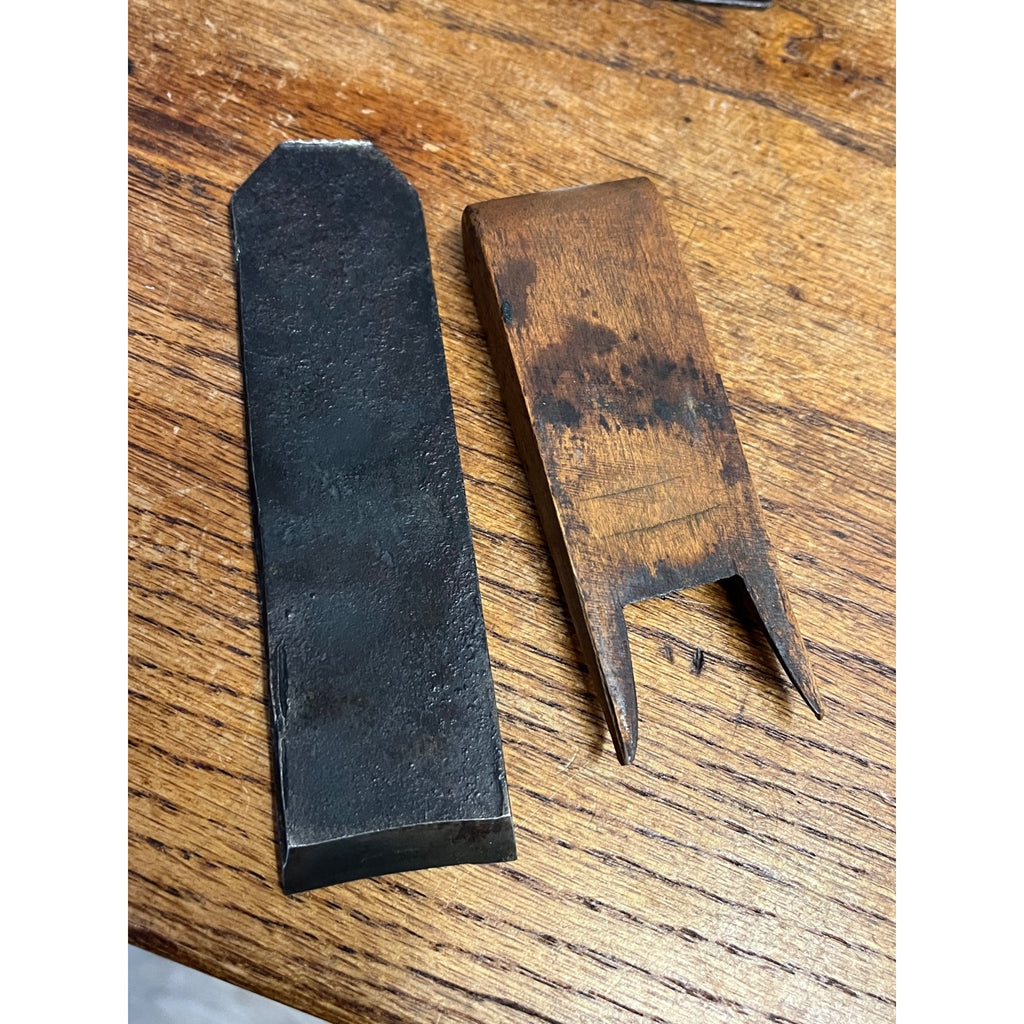 Antique c1880s Coachmakers Compass or Circular Wood Plane W/ Steel Sole