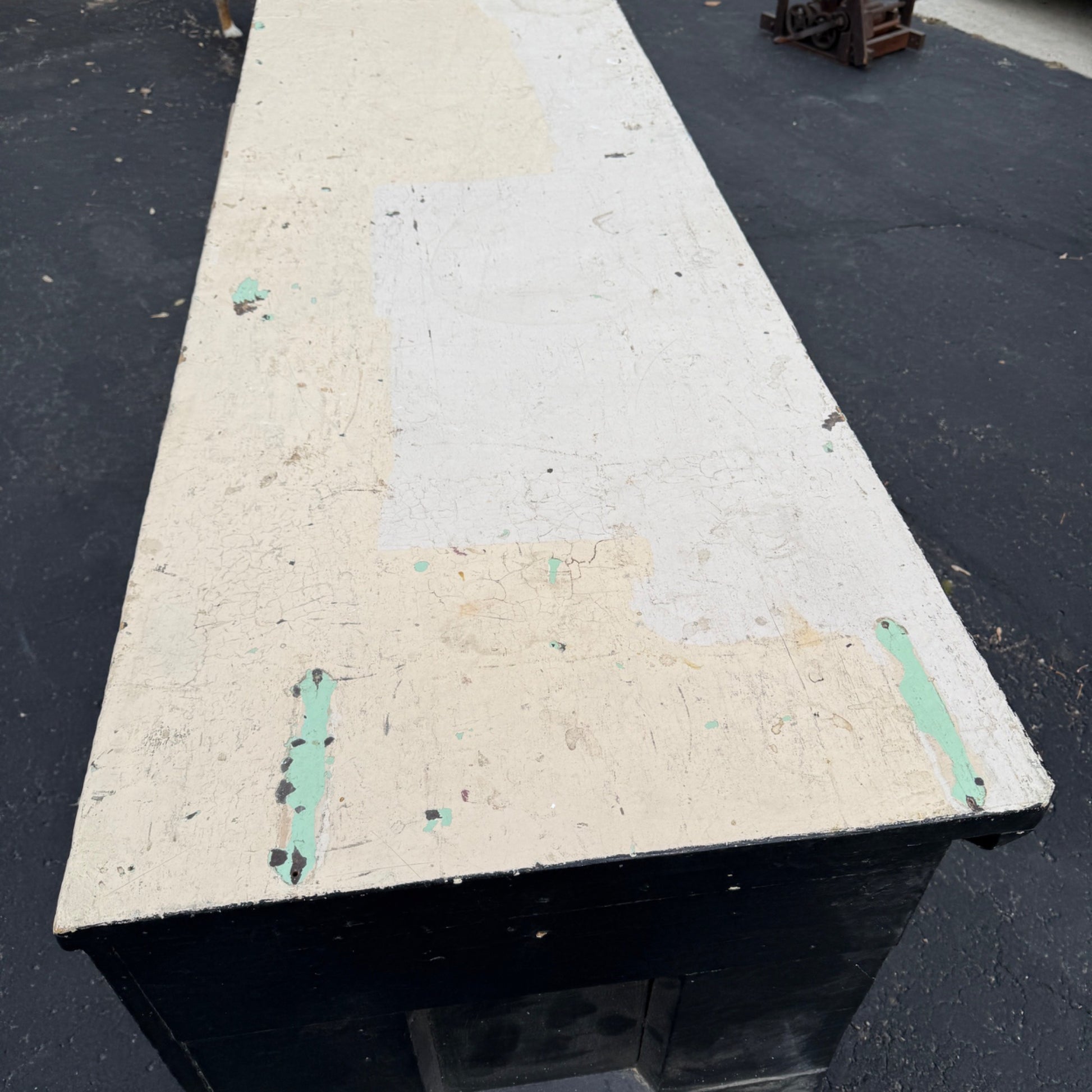 Vintage Workbench Counter Workstation Table General Mercantile Display