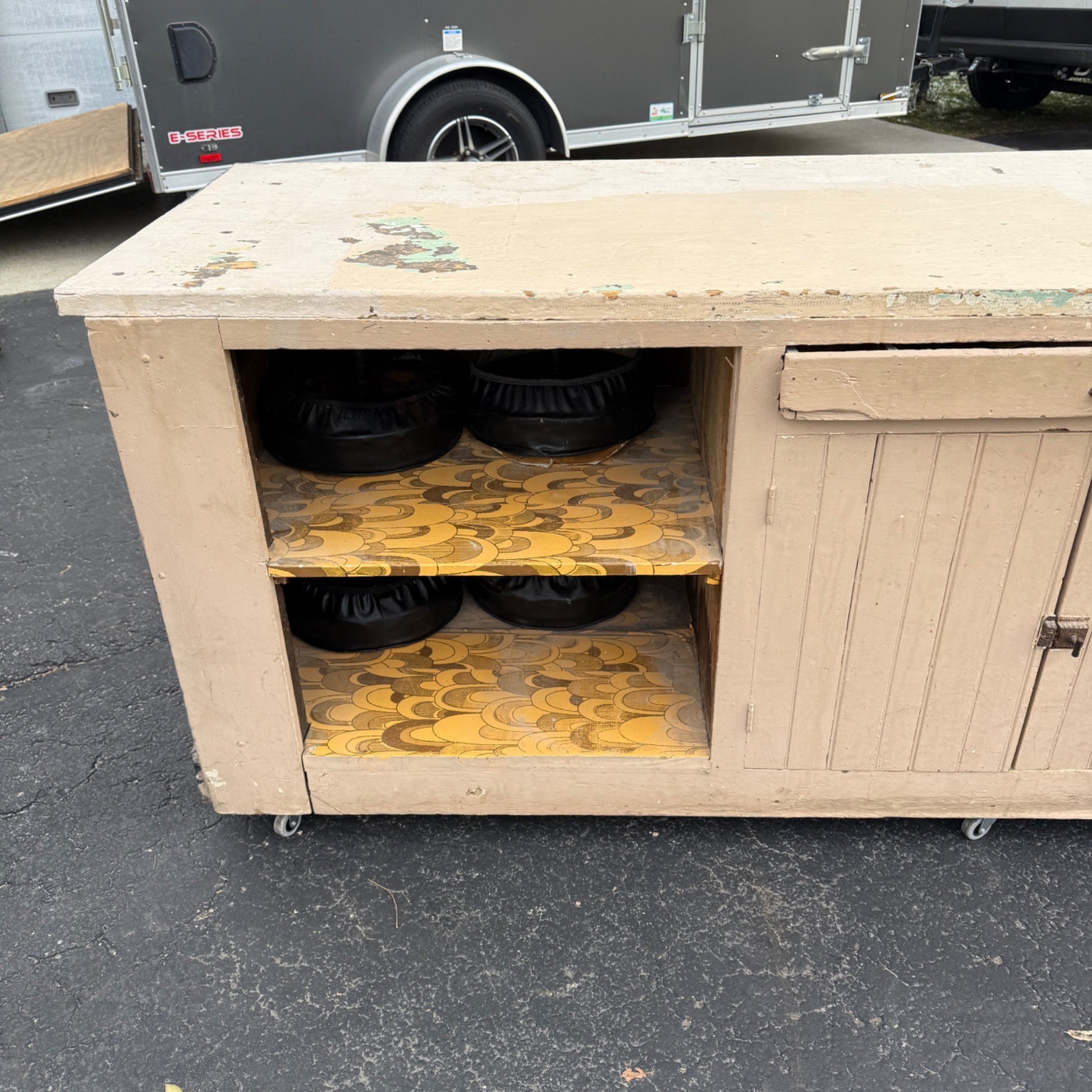 Vintage Workbench Counter Workstation Table General Mercantile Display