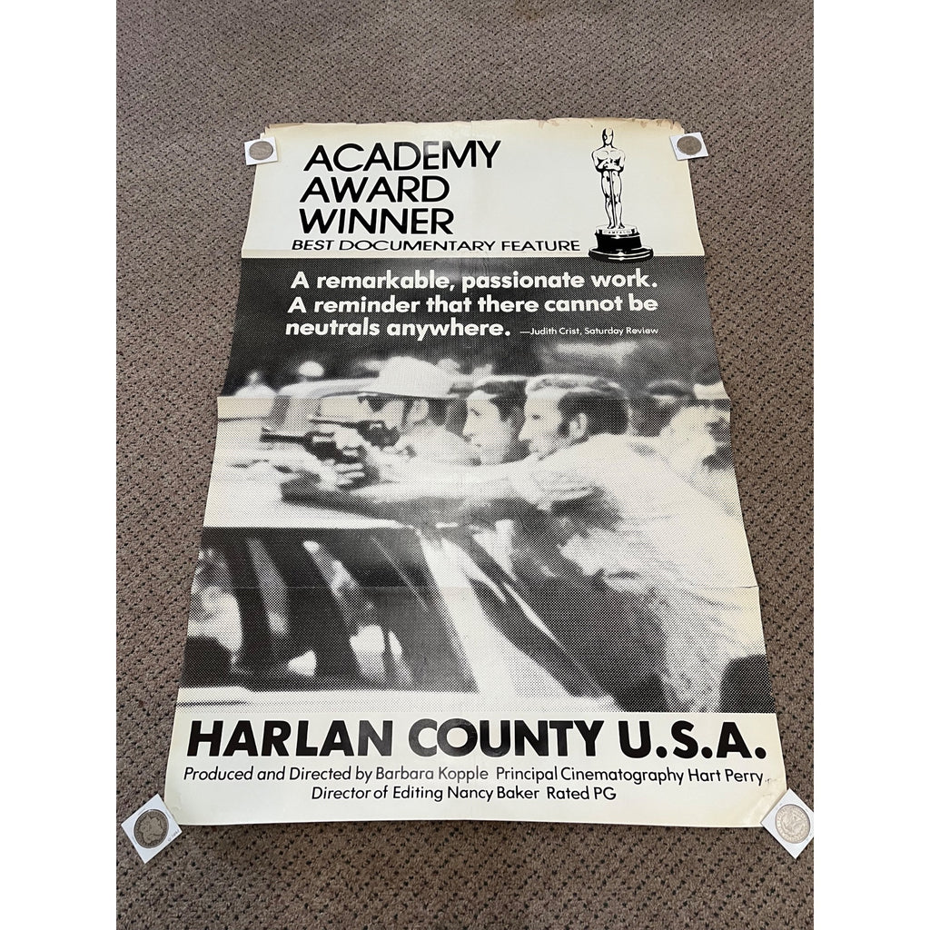 Vintage 1976 Harlan County USA One-Sheet Original Movie Poster 27x41