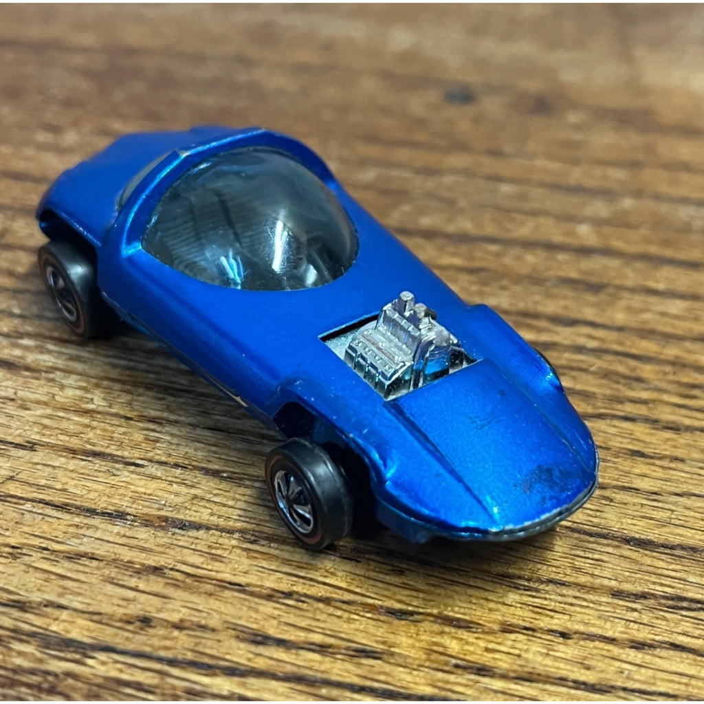 1967 Hot Wheels Redline Silhouette US Blue -- Excellent
