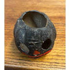 RARE Antique German Black Small Jack O'Lantern JOL Pressed Paper