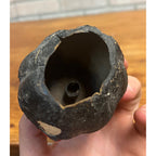 RARE Antique German Black Small Jack O'Lantern JOL Pressed Paper