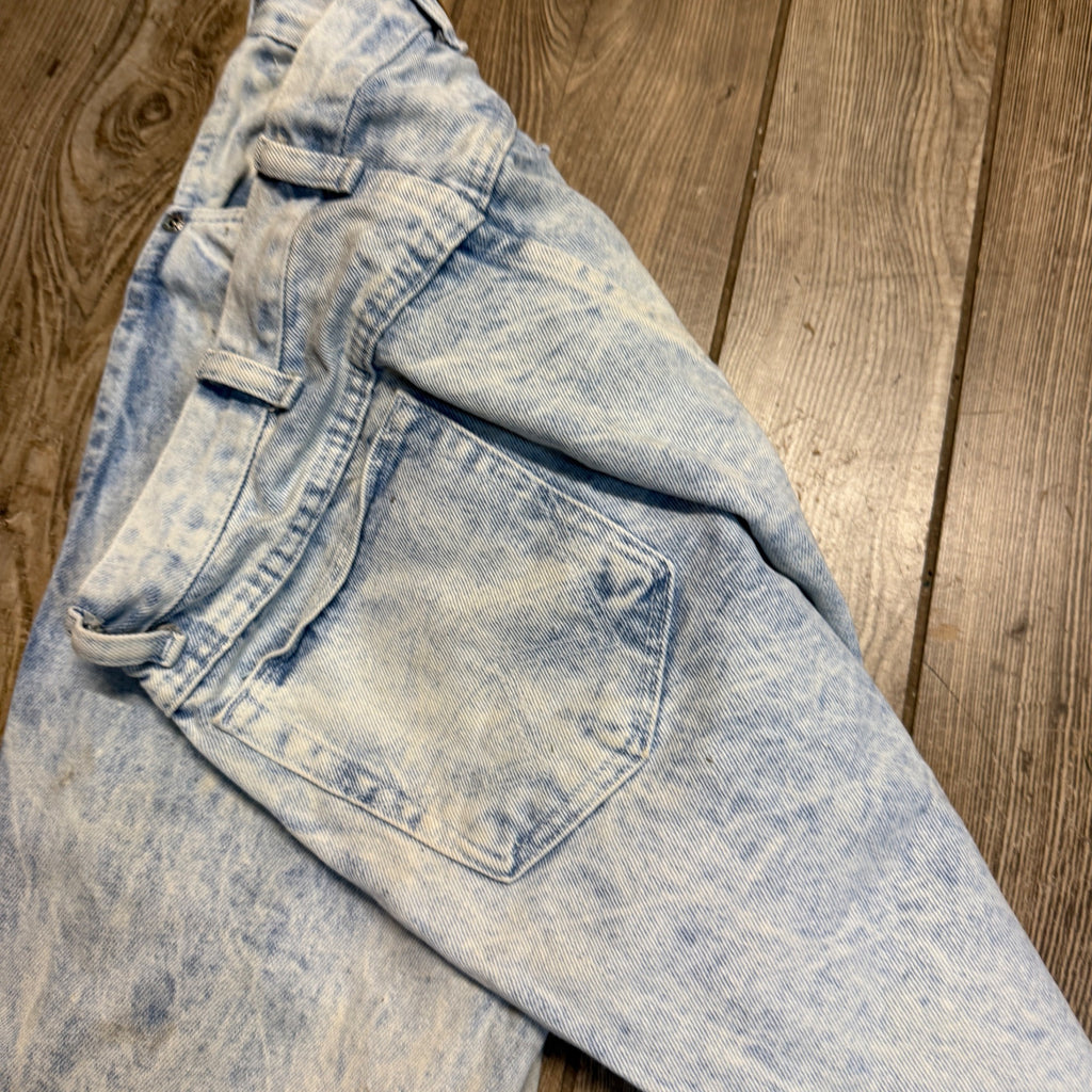 Wrangler White Acid Washed Men's Jeans 36x32 Vintage 90s Retro