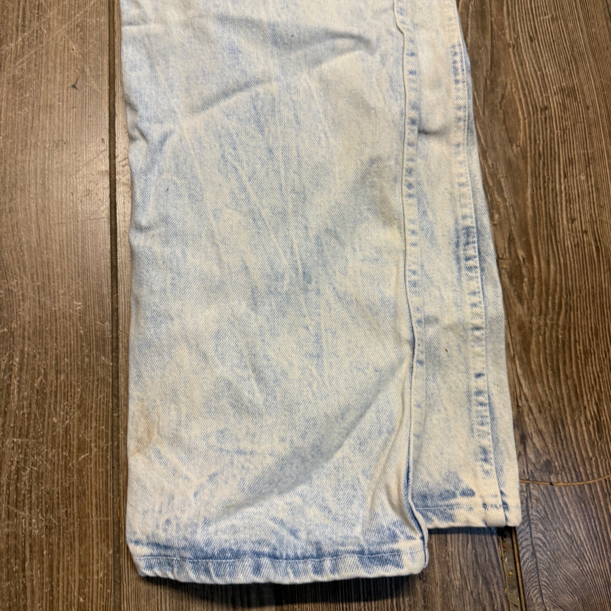 Wrangler White Acid Washed Men's Jeans 36x32 Vintage 90s Retro