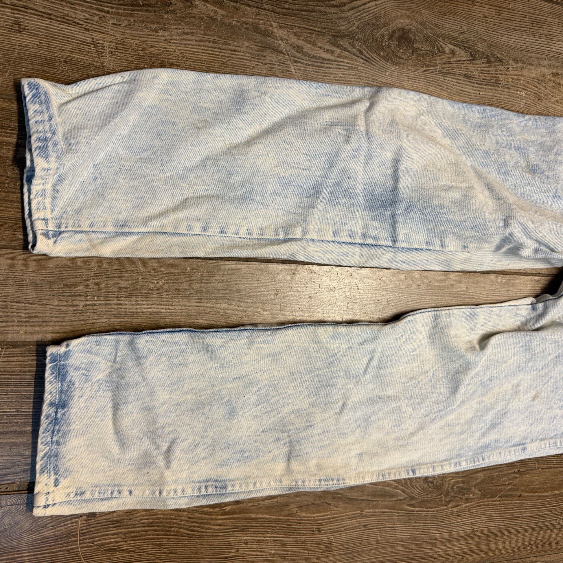 Wrangler White Acid Washed Men's Jeans 36x32 Vintage 90s Retro