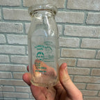 Vintage Schroeder Dairy West Bend Wis Half Pint Bottle WI Wisconsin
