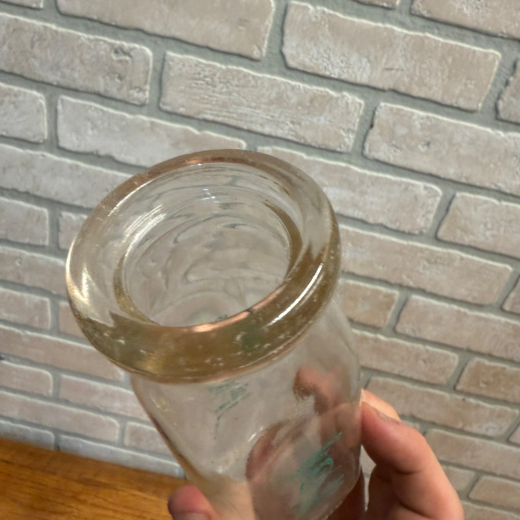 Vintage Schroeder Dairy West Bend Wis Half Pint Bottle WI Wisconsin