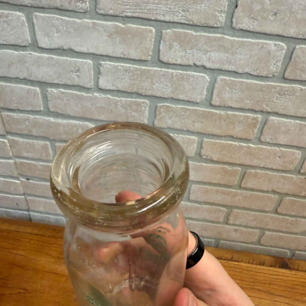 Vintage Schroeder Dairy West Bend Wis Half Pint Bottle WI Wisconsin