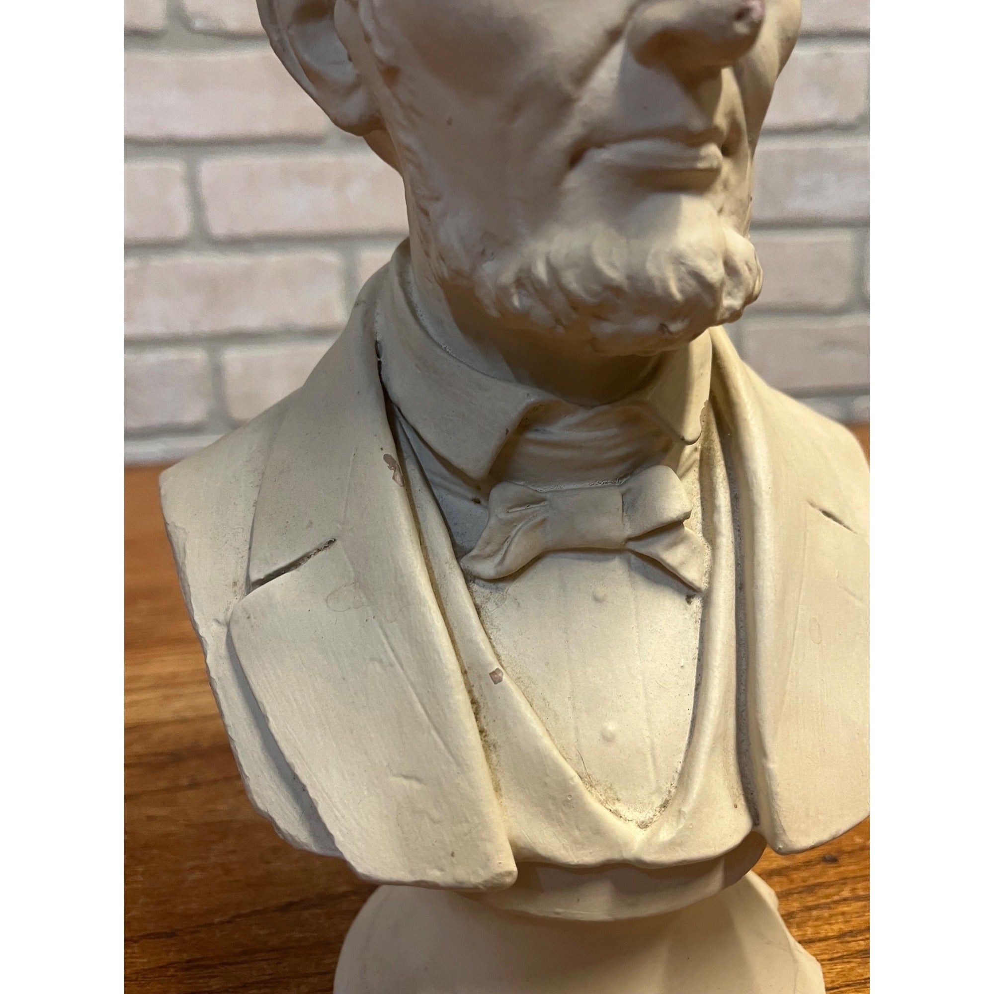 Vintage  Abraham Abe Lincoln Presidential Bust Statue Sculpture Plaster President Patriotic