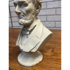 Vintage  Abraham Abe Lincoln Presidential Bust Statue Sculpture Plaster President Patriotic