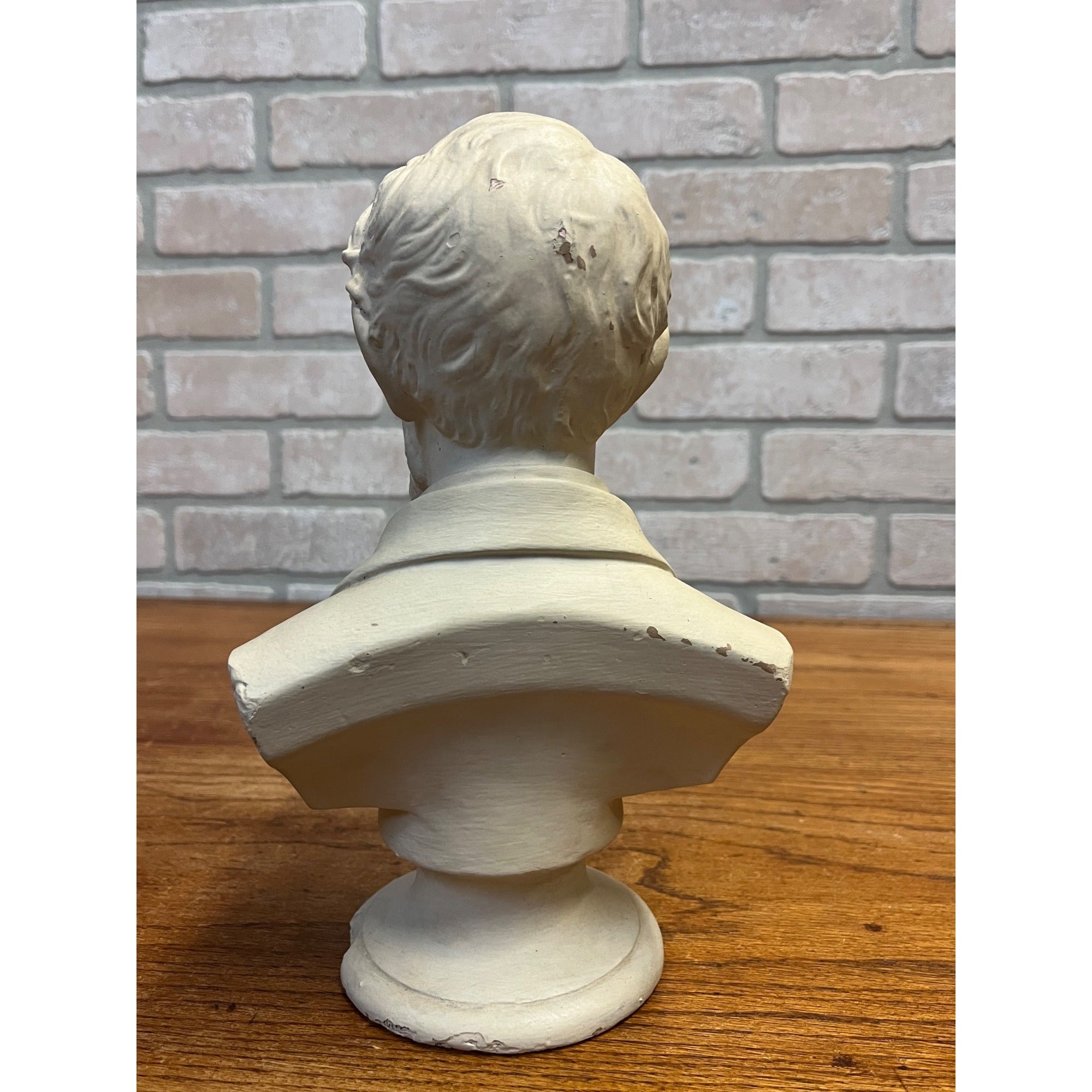 Vintage  Abraham Abe Lincoln Presidential Bust Statue Sculpture Plaster President Patriotic