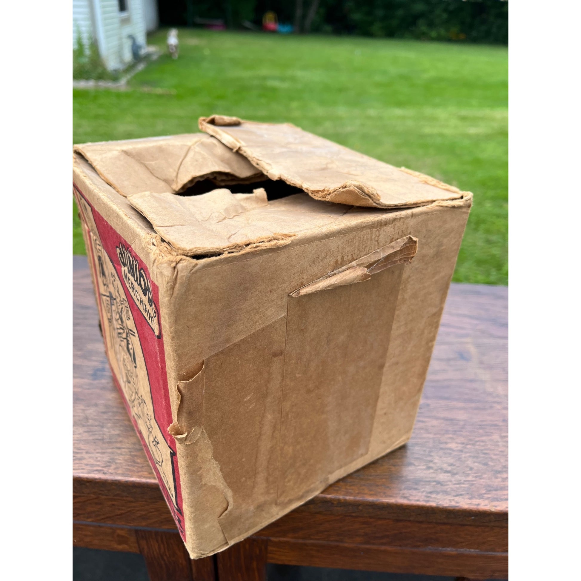 Vintage Junior Merchant Toy Register w/ Original Box & Play Currency