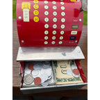 Vintage Junior Merchant Toy Register w/ Original Box & Play Currency