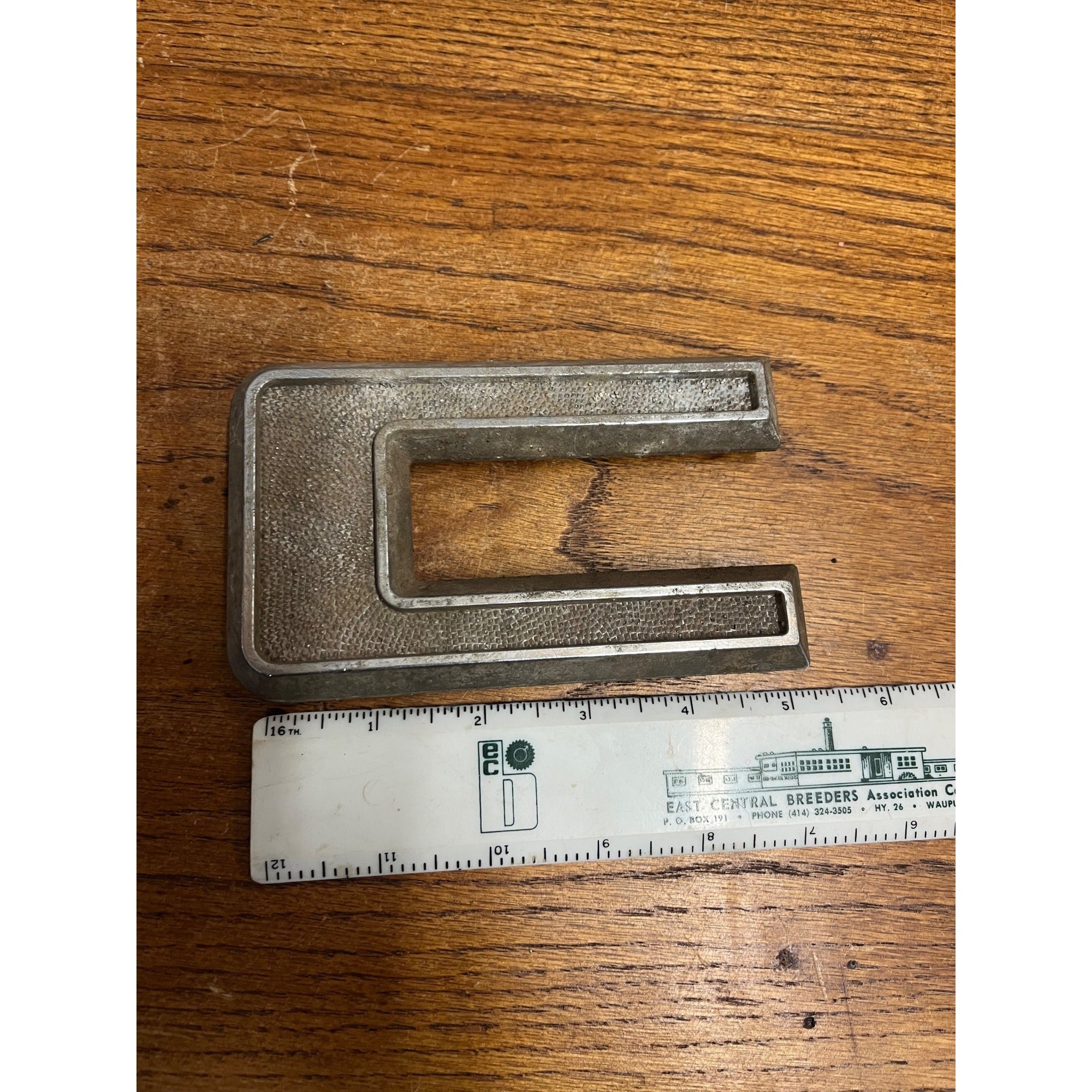 Mack Truck Metal Letter "C” Emblem - 4MR33-P3 - OEM Original Pebbled