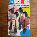 Vintage 1959 ECKO Stainless Ice Cream Spoons Set 4 NOS New Old Stock