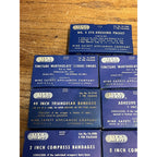 Vintage MSA Mine Safety Appliances Co. First Aid Boxes Bandages Mining Lot (9)