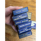 Vintage MSA Mine Safety Appliances Co. First Aid Boxes Bandages Mining Lot (9)