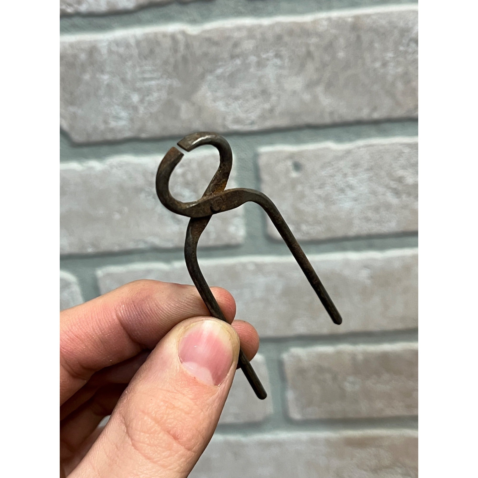 Vintage 3 1/4" Miniature Working Blacksmithing TONGS Tool