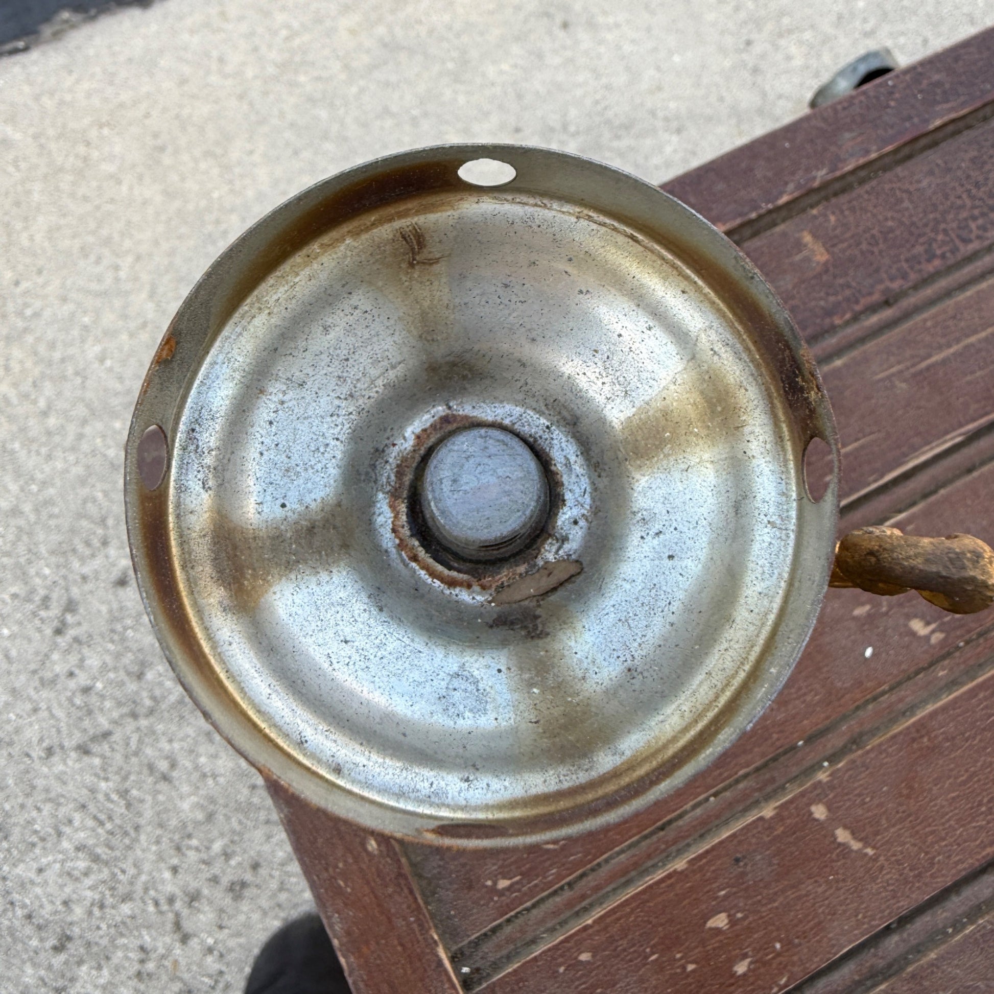 Vtg ANTIQUE 1800'S BRASS VAPO CRESOLENE VAPORIZER MEDICAL OIL LAMP