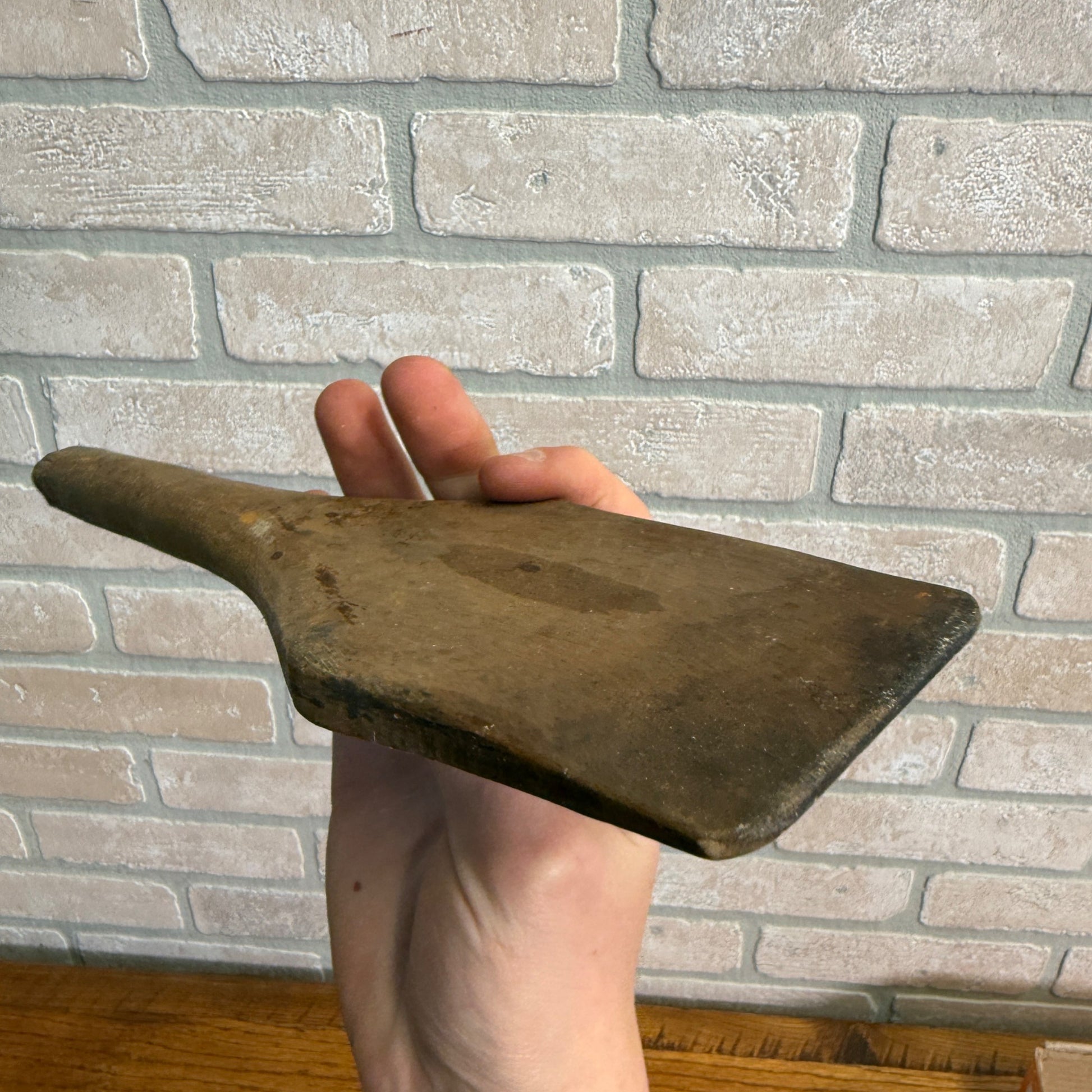 Antique Primitive 19th c Dough Bowl Scraper Kitchen Utensil Tool Farmhouse Decor