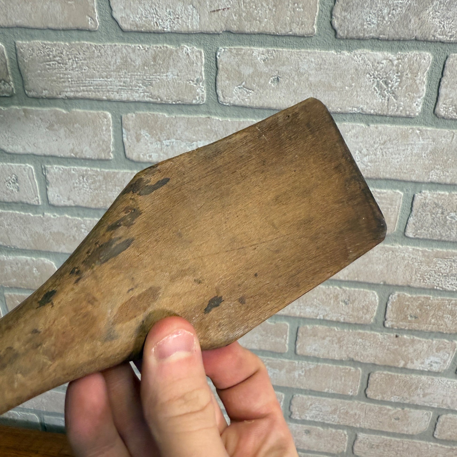 Antique Primitive 19th c Dough Bowl Scraper Kitchen Utensil Tool Farmhouse Decor