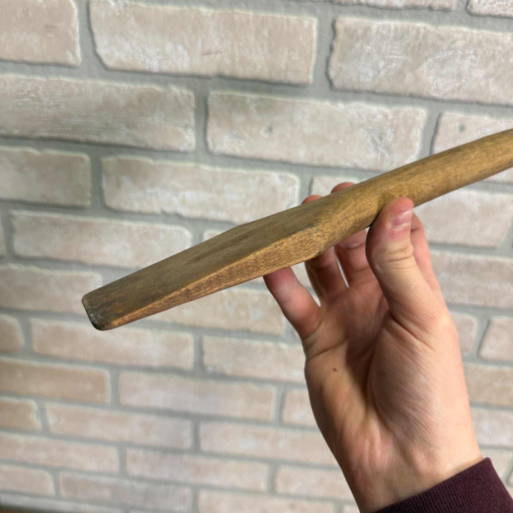 Antique Primitive 19th c Dough Bowl Scraper Kitchen Utensil Tool Farmhouse Decor