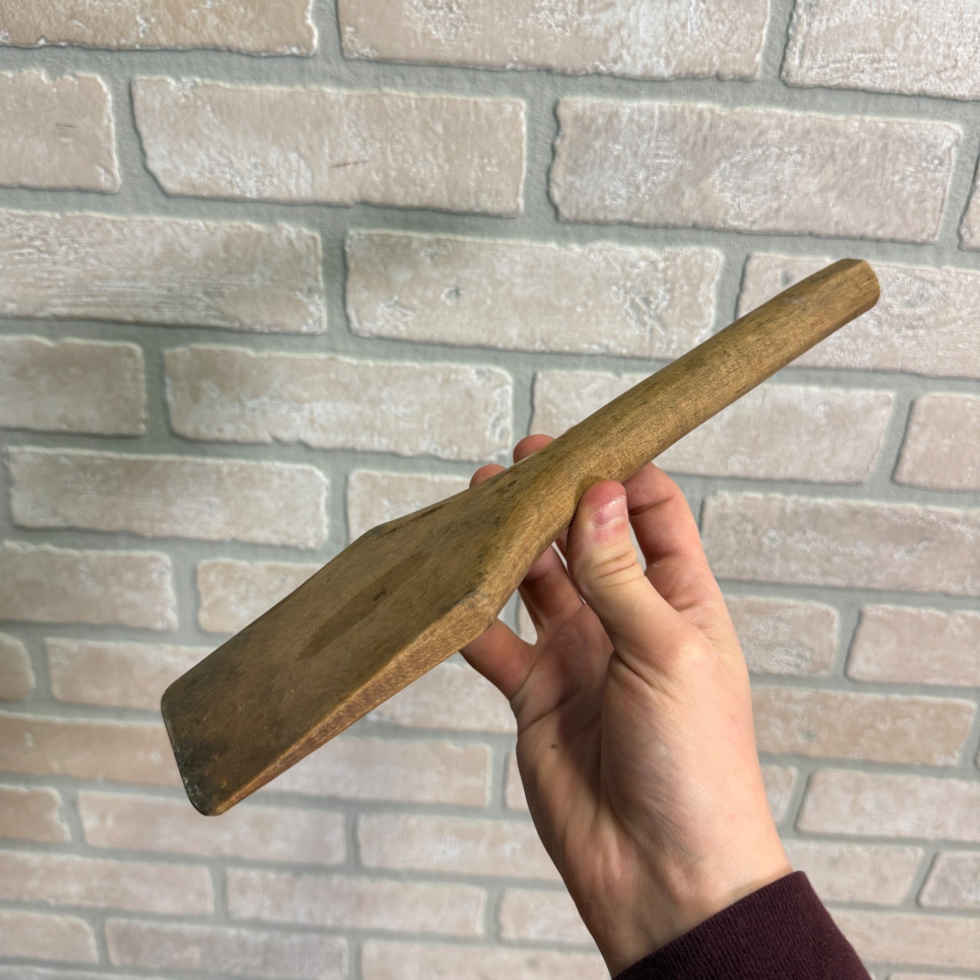Antique Primitive 19th c Dough Bowl Scraper Kitchen Utensil Tool Farmhouse Decor