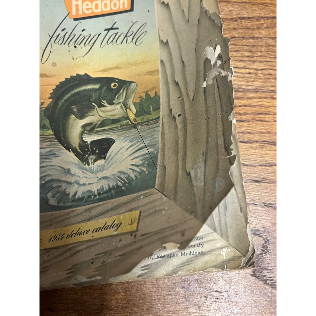 1954 Heddon Fishing Tackle Catalogue, Pamphlet and Walleye Heddon Print
