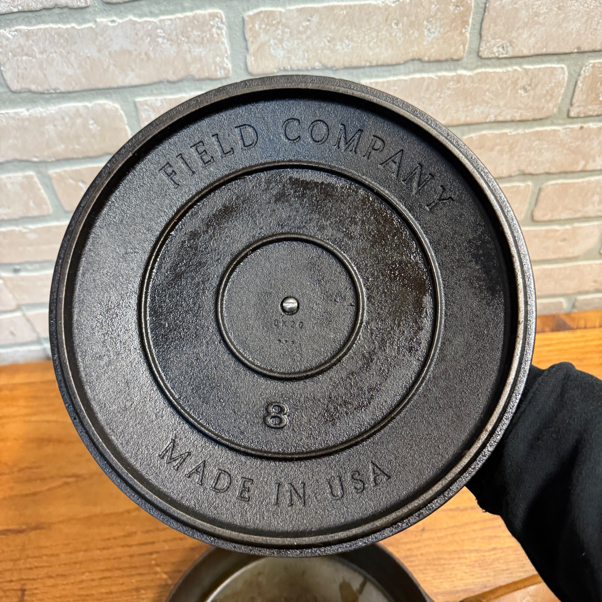 Field Company Cast Iron Skillet No. 8 With Leather Handle Cover