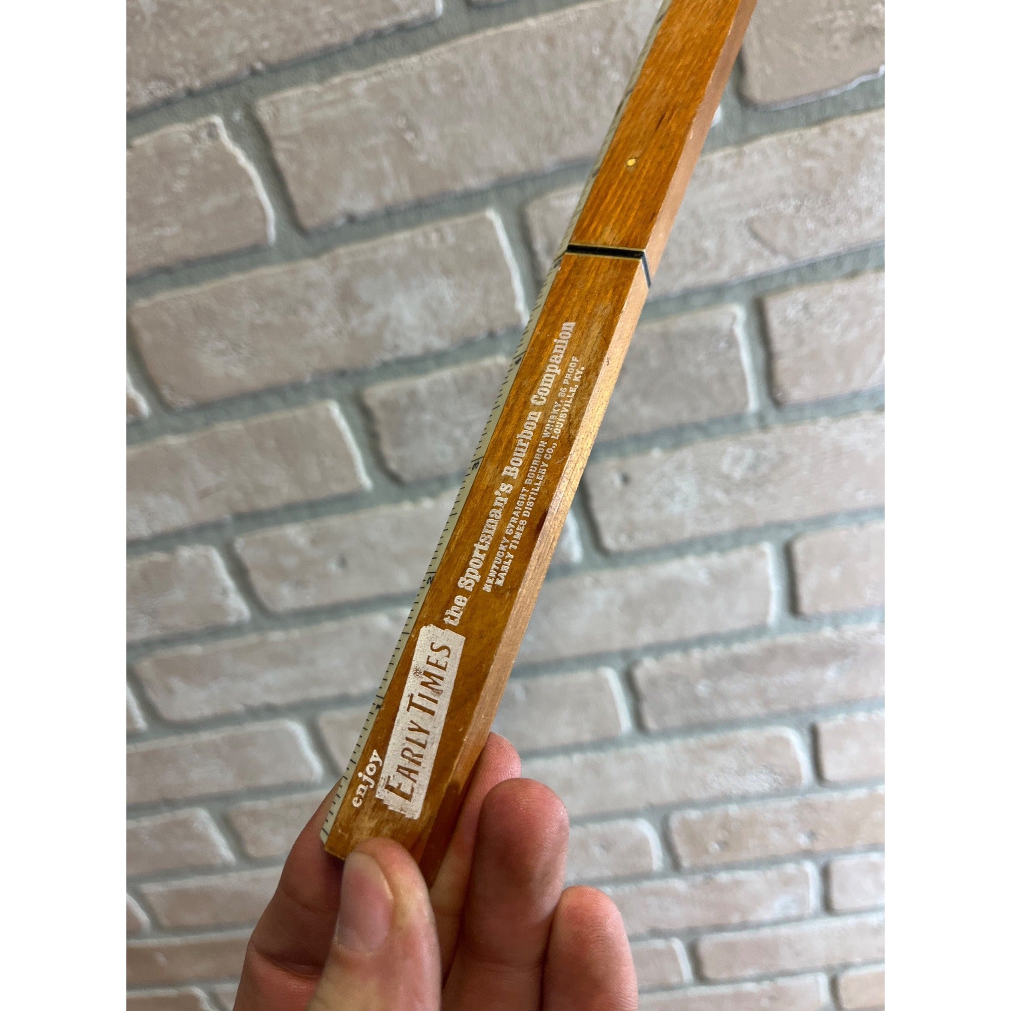 Vintage Early Times Whiskey Advertising Warco Japan Floating Fish Knife Ruler