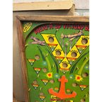 Vintage 1940s WWII Victory Bomber Poosh-M-Up Table Pinball Game w/ Original Box!
