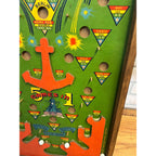 Vintage 1940s WWII Victory Bomber Poosh-M-Up Table Pinball Game w/ Original Box!