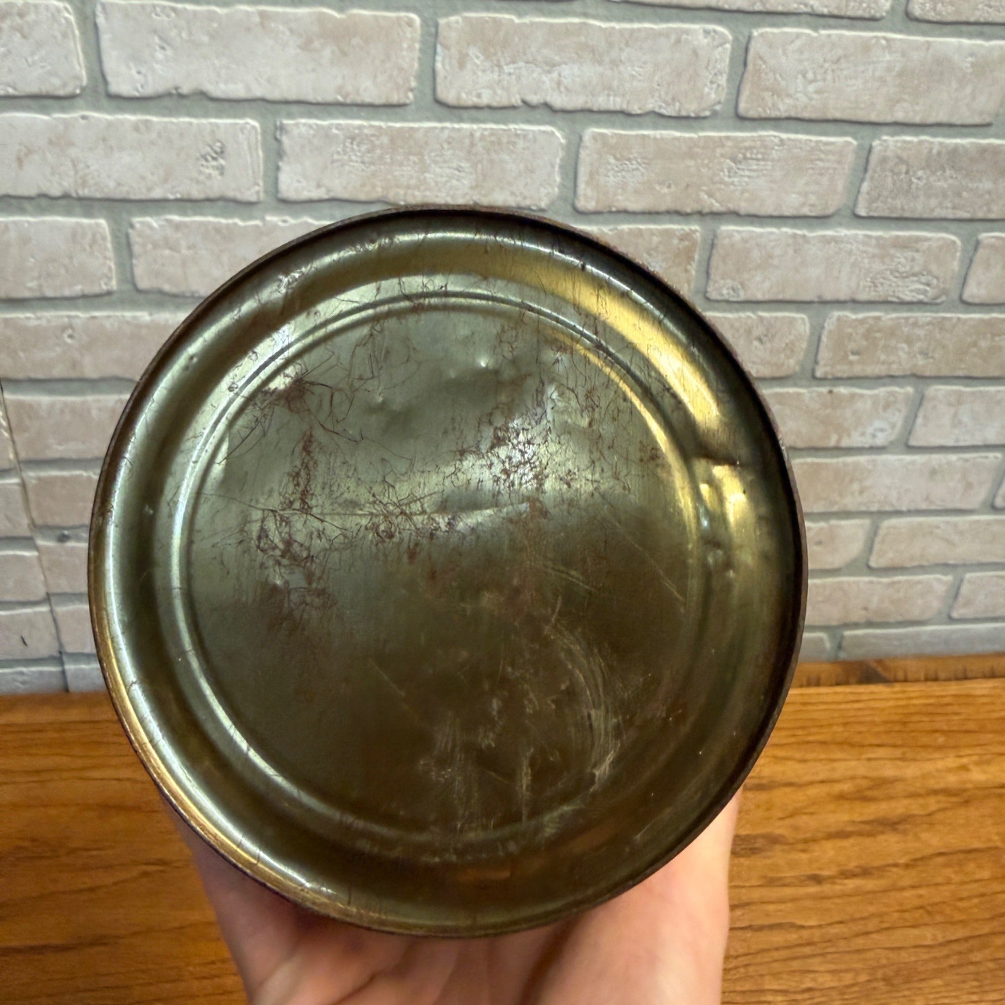 Vintage Swift's Peanut Butter Tin Pail With Lid and Wire Metal Handle 5lb Size Primitive Kitchen Decor