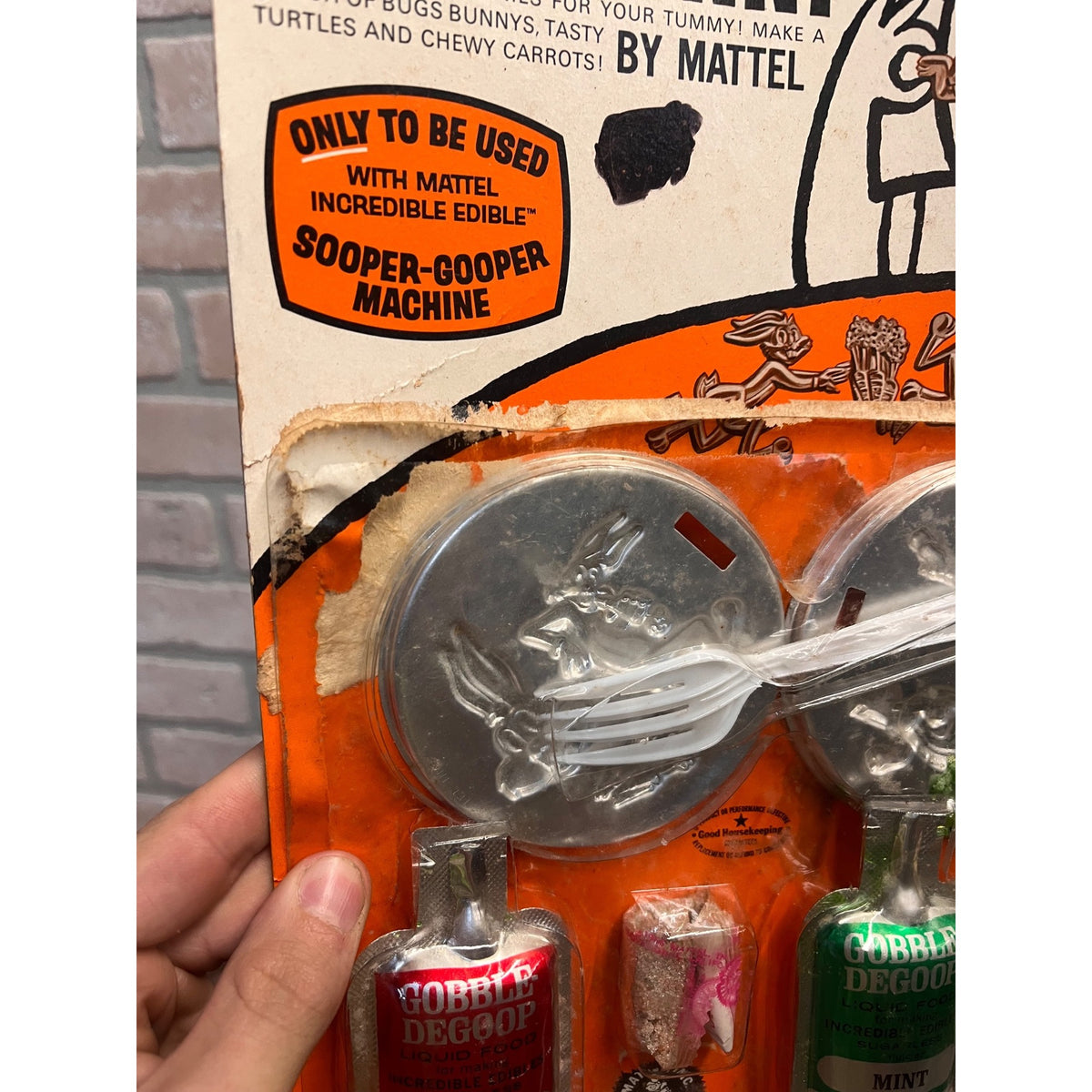 1966 Mattel Incredible Edibles Bugs Bunny Accessory Pak Gobble-Degoop Sooper Gooper
