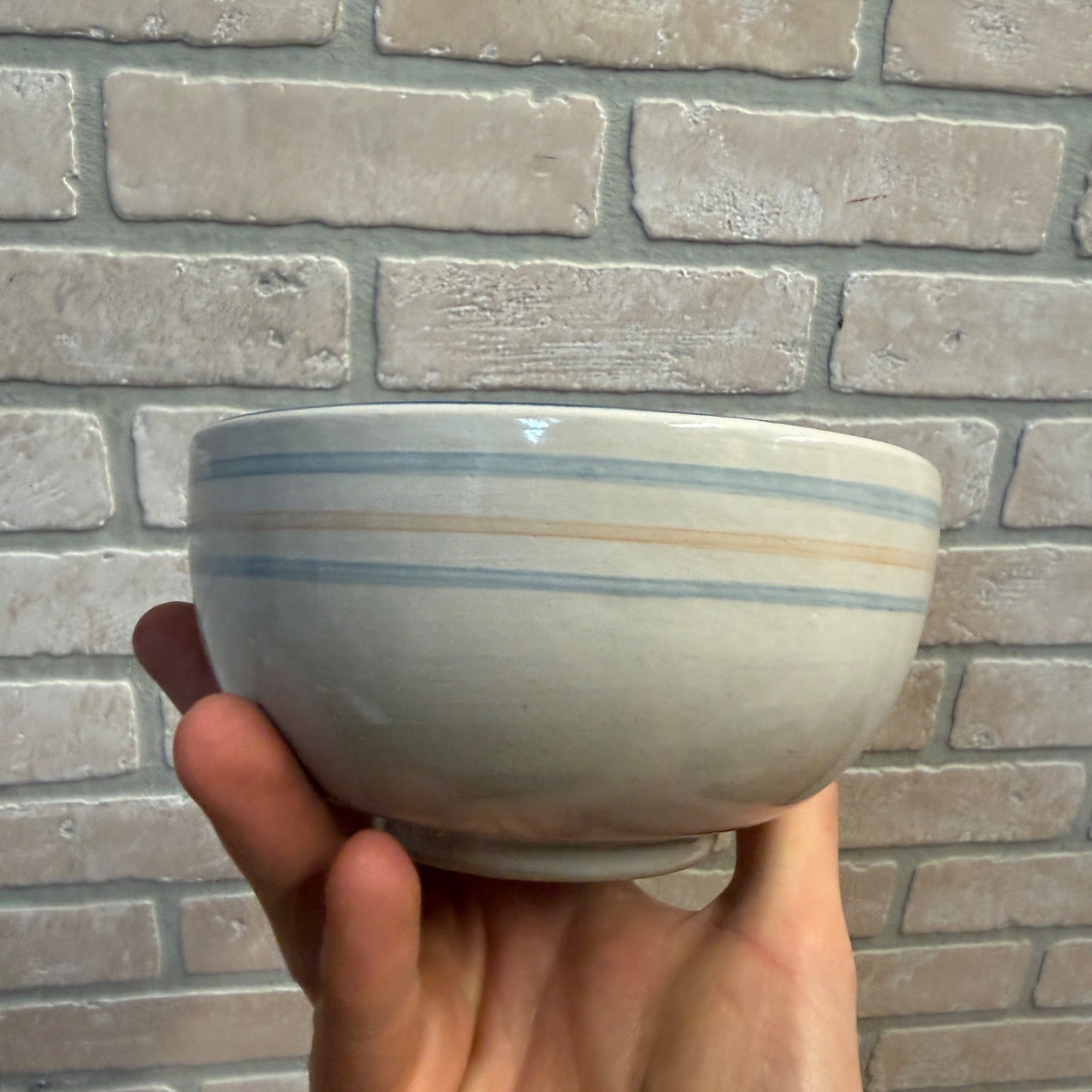 Louisville Stoneware Pig Small Soup or Cereal Dessert Bowl With Handle