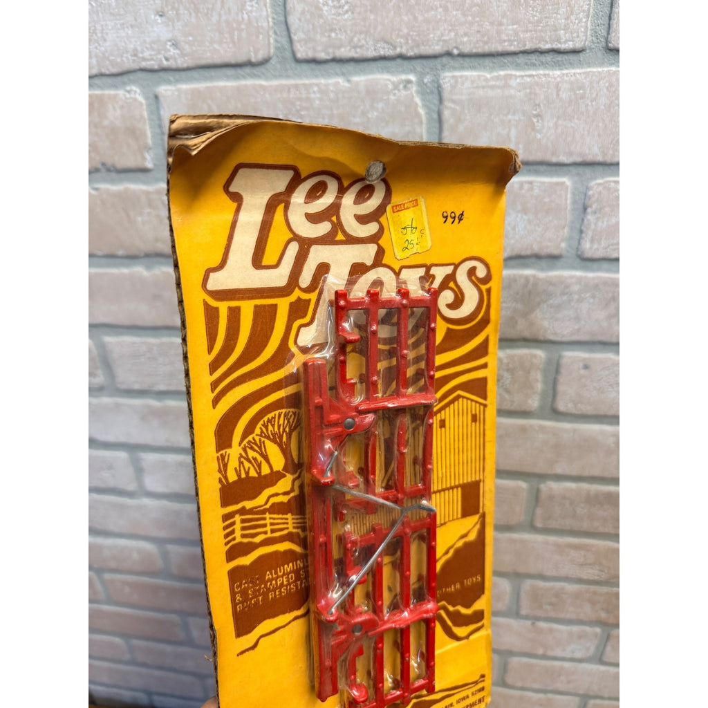 Vintage Cast Aluminum Stamped Steel LEE Farm Toy Tractor Double Drag Sealed NOS