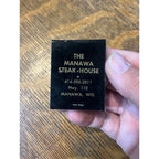 Vintage Matchbook Advertising - Crossroads Mansion Steak House - Oshkosh, Wis. / Manawa Steak House Manawa, Wis.