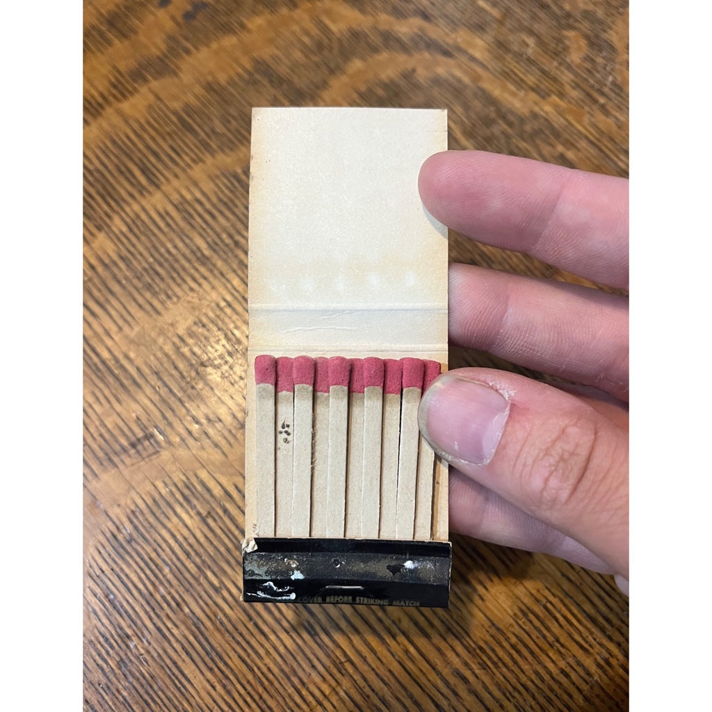 Vintage Matchbook Advertising - Crossroads Mansion Steak House - Oshkosh, Wis. / Manawa Steak House Manawa, Wis.