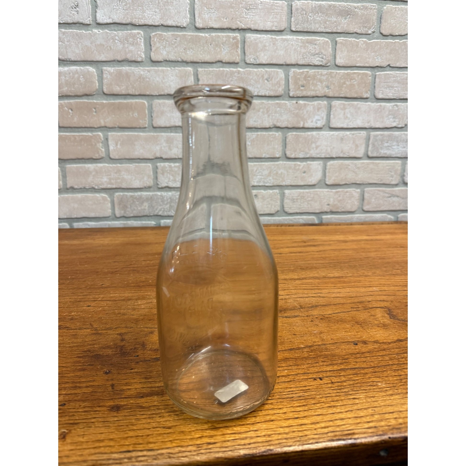 Vintage Quart Milk Bottle Cedar Grove Dairy Slinger Wisconsin