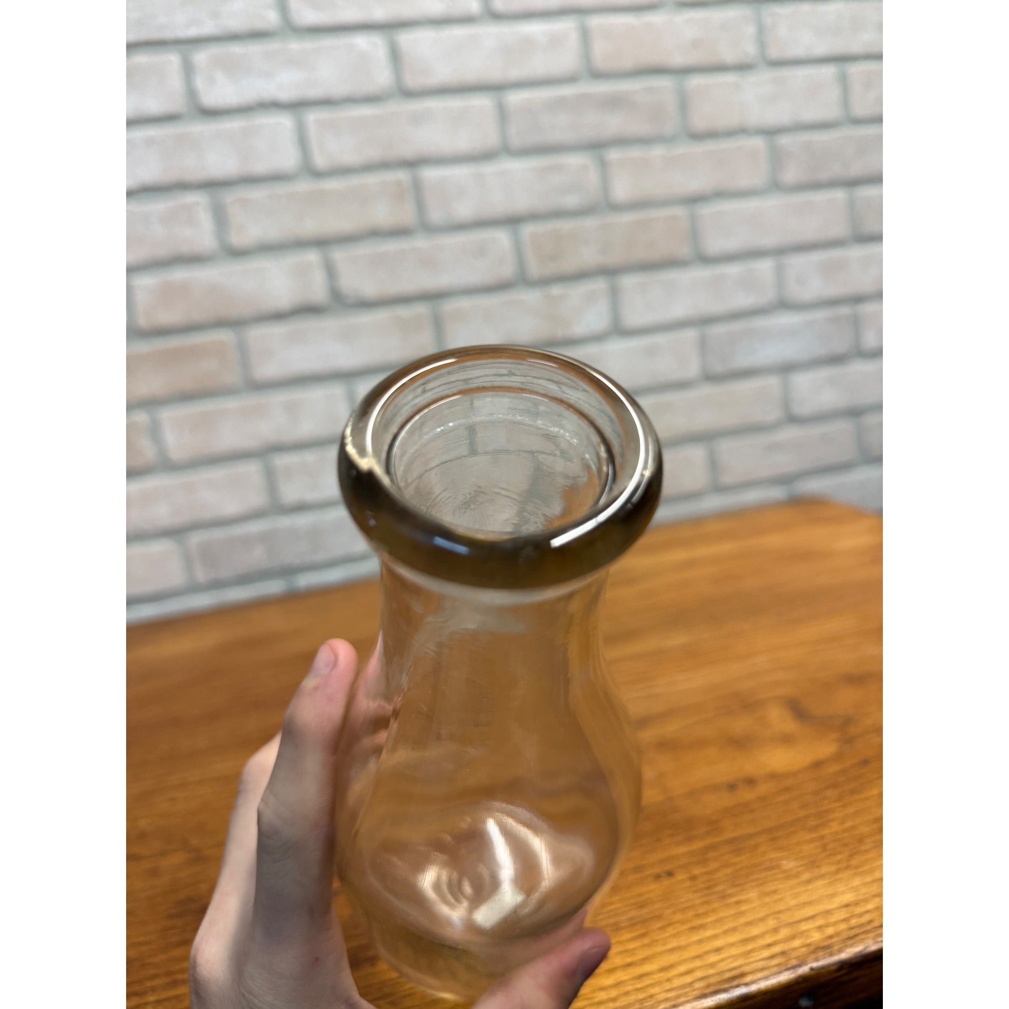 Vintage Quart Milk Bottle Cedar Grove Dairy Slinger Wisconsin