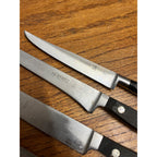 Vintage Germany Sabatier Hoffritz Stainless Steel Chef Knife Knives Set Lot (5)